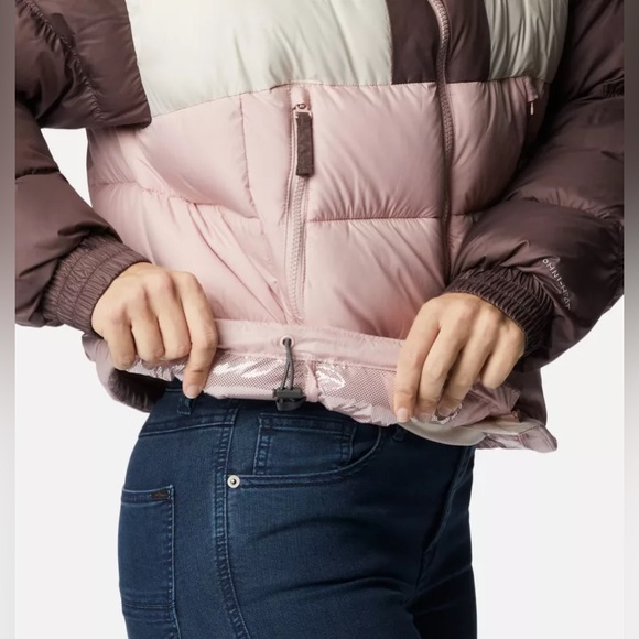 Columbia Pike Lake II Crop Jacket Women 2X Colorblock Insulated Omni-Heat Puffer - Picture 4 of 16